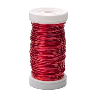 Floristický drát 0,3mm-50g/70m červená