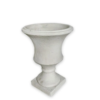 Pohár obal cement 15cm šedá