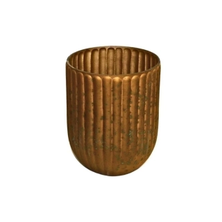 Obal sklo pr.9V11cm hnědá rustic