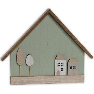 Domek dřevo 18,8cm mint