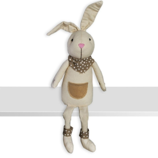 Zajíc nohatý textil 52cm