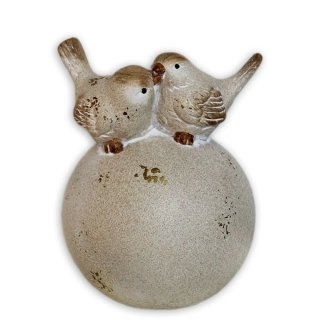 Koule/ptáček keramika 17,4cm