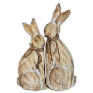 Zajíci keramika 2ks/43cm