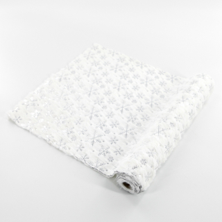 Dekorační imitace kožešiny 36cmx3m bílá