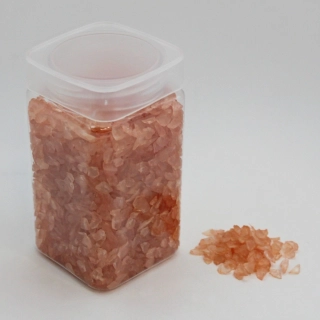 Drť skleněná 2-4mm 500g lososová