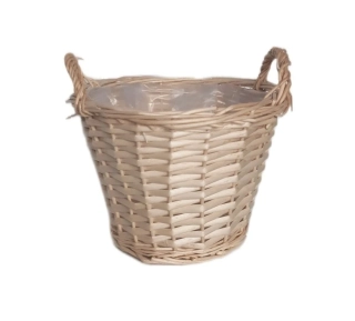 Koš obal proutí pr.24V18cm světlý