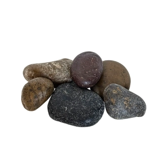 Oblázky říční 5-8cm 1 kg mix