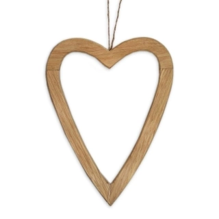 Srdce závěs dřevo 29cm