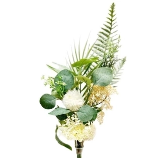 Kytice zeleň textil 52cm