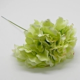 Hortenzie zápich umělá zelená