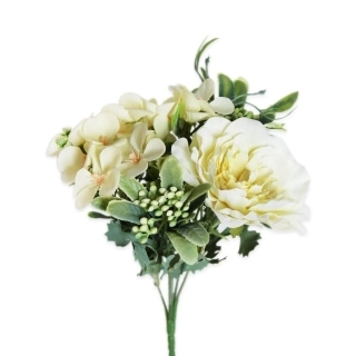 Kytice textil x5/26cm žlutá