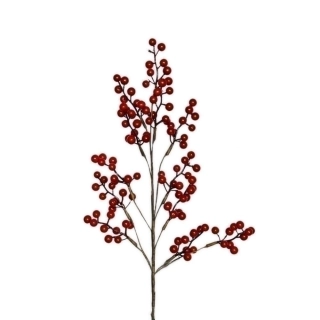 Jeřabina větev 57cm červená