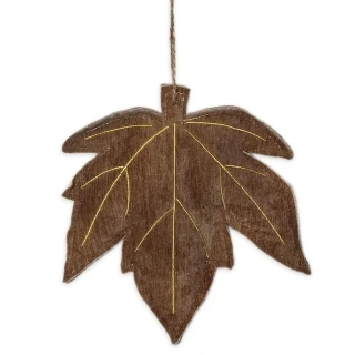 List závěs textil V18cm hnědá