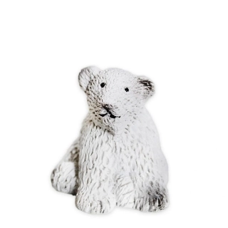 Medvídek polyresin V5,5cm bílá