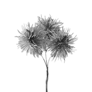 Bodlák zápich pvc 3ks/14cm stříbrná