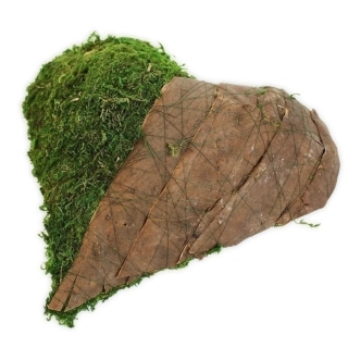 Srdce mech/kůra 25cm natur
