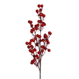 Jeřabiny větev 54cm červená