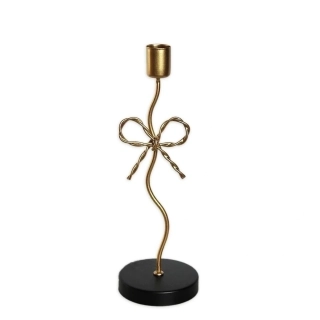 Svícen kov V25,5cm zlatá