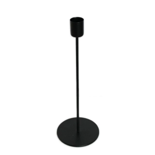 Svícen kov V25cm černá