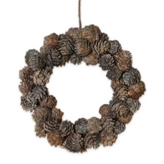 Věnec šišky natural/patina pr.20cm