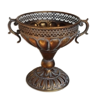 Pohár kov 30cm patina