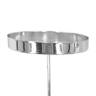 Držák svíce kov 4ks/pr.7cm stříbrná