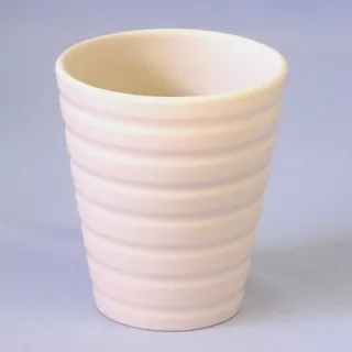 Obal keramika vlnka 13,4cm krém mat