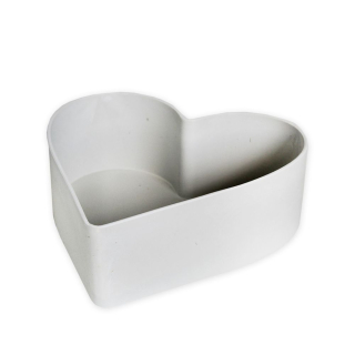 Srdce obal melamin 22cm krém