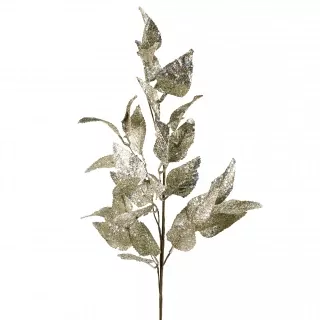 Větev listí umělé 75cm šampáň
