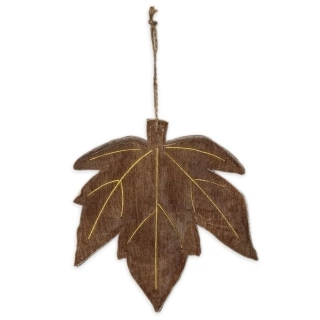 List závěs textil V14,5cm hnědá