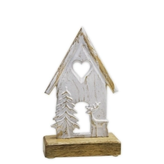 Domky dřevo/keramika V19,5cm