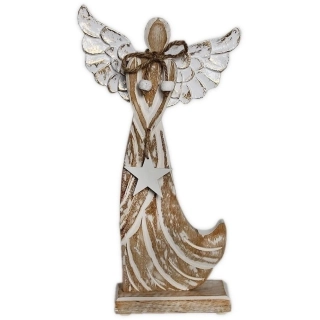 Anděl dřevo V32cm