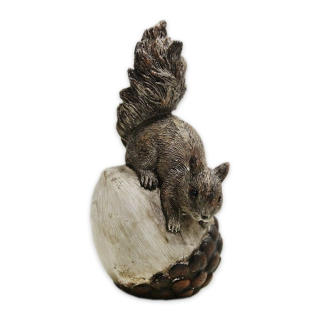 Veverka polyresin V13cm hnědá