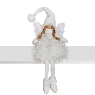 Víla textil LED V60cm bílá