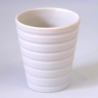 Obal keramika vlnka 13,4cm šedá mat