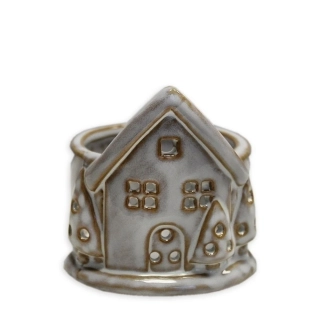 Domek svícen porcelán 7,7cm