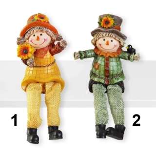 Strašák nohatý polyresin 10cm mix