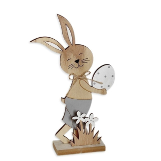 Zajíc dřevo 17cm natural