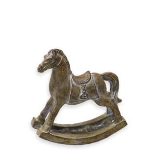 Koník polyresin V9,5cm hnědá