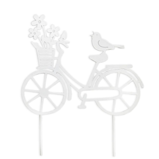 Kolo zápich kov 17,5cm bílá