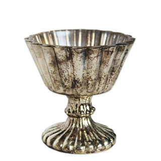 Pohár sklo 10cm černá oxid