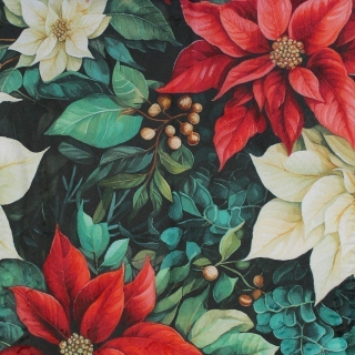 Stolní běhoun polyester 45x150cm vánoční