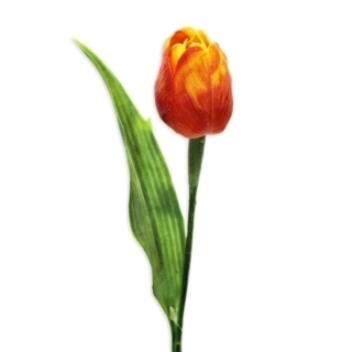 Tulipán plast 41cm oranžová