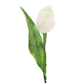 Tulipán plast 41cm bílá