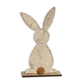 Zajíc filc 19cm krém