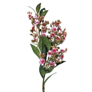 Jarní větev pvc 64cm růžová