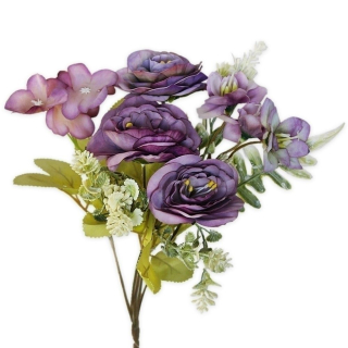 Kytice polyester 30cm fialová