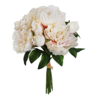 Pivoňky kytice x7/32cm meruňka