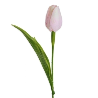 Tulipán plast 41cm sv.růžová