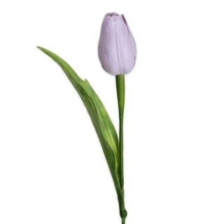 Tulipán plast 41cm sv.fialová